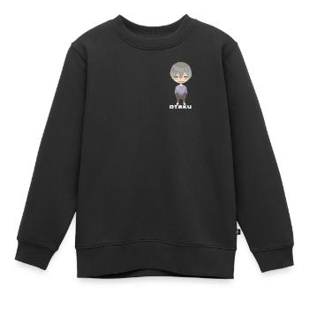 Otaku Anime Garçon - Sweat Premium enfant bio - noir - Devant - AI Model Kid Female (0cm)