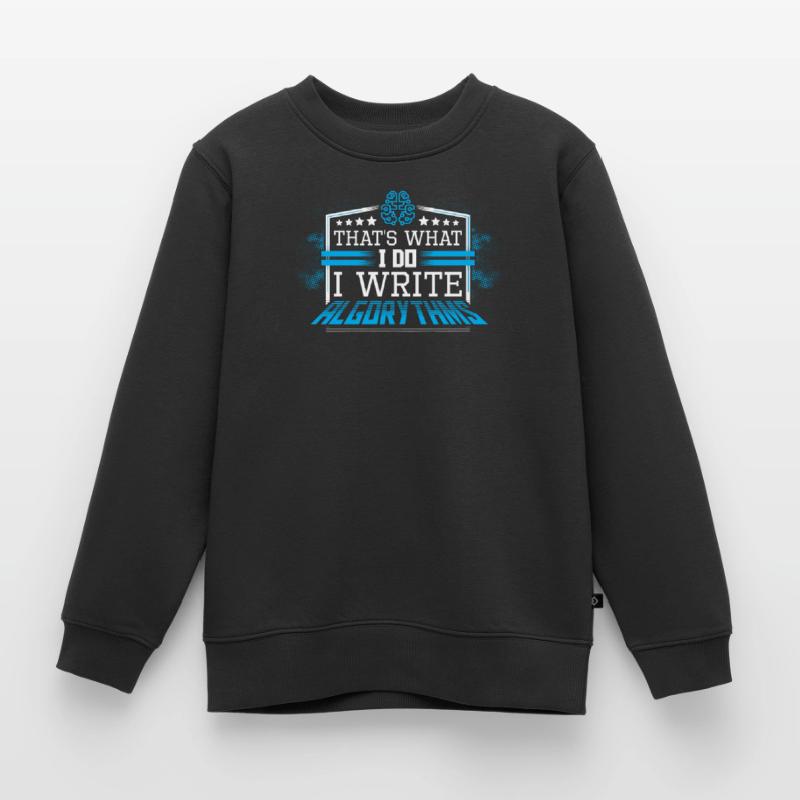 Javascript Software Entwickler Programmierer Kinder Premium Organic Sweatshirt