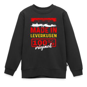 Leverkusen - Kinder Premium Organic Sweatshirt - Schwarz - Vorne - AI Model Kid Female (0cm)
