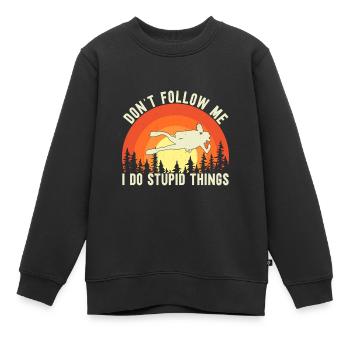 Cadeau de plongée sous-marine plongeur sous-marin - Sweat Premium enfant bio - noir - Devant - AI Model Kid Female (0cm)
