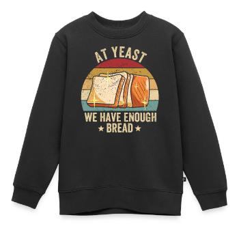 Lustiger Brotbacken-Bäcker - Kinder Premium Organic Sweatshirt - Schwarz - Vorne - AI Model Kid Female (0cm)