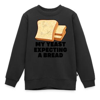 Lustiger Brotbacken-Bäcker - Kinder Premium Organic Sweatshirt - Schwarz - Vorne - AI Model Kid Female (0cm)