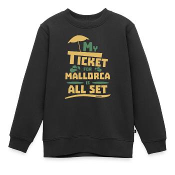 Majorque Vacances d’été Îles Baléares - Sweat Premium enfant bio - noir - Devant - AI Model Kid Female (0cm)