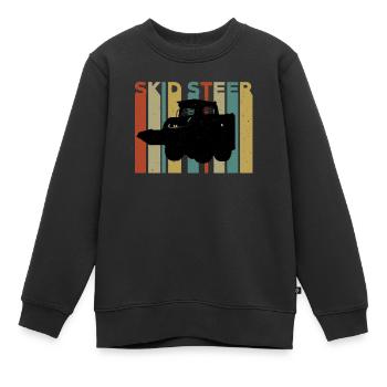 Chargeuses compactes - Sweat Premium enfant bio - noir - Devant - AI Model Kid Female (0cm)
