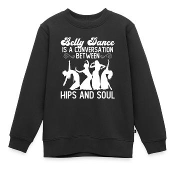 Danse du ventre Danseuse du ventre Danse Danseur Cadeau - Sweat Premium enfant bio - noir - Devant - AI Model Kid Female (0cm)