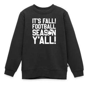 C’est la saison de football d’automne Y’all, Herbst Football - Sweat Premium enfant bio - noir - Devant - AI Model Kid Female (0cm)