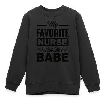 Arzthelferin Krankenpflegerin Arztpraxis Nadel - Kinder Premium Organic Sweatshirt - Schwarz - Vorne - AI Model Kid Female (0cm)