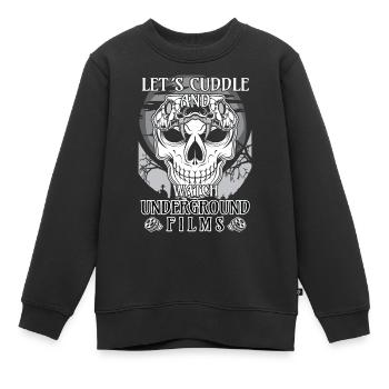 Underground Film, Independent Cinema, Horror - Kinder Premium Organic Sweatshirt - Schwarz - Vorne - AI Model Kid Female (0cm)