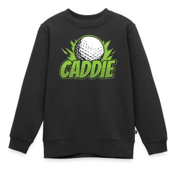 Caddie Golf Golfeur Profession de golfeur - Sweat Premium enfant bio - noir - Devant - AI Model Kid Female (0cm)