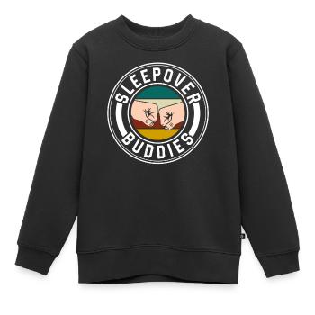 Invités pour la nuit Douce nuitée - Sweat Premium enfant bio - noir - Devant - AI Model Kid Female (0cm)