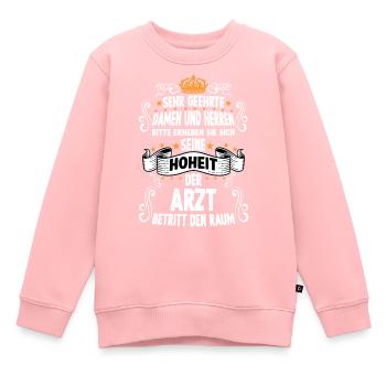 Arzt T witziges Spruch Motiv Doktor - Kinder Premium Organic Sweatshirt - Rosa - Vorne - AI Model Kid Female (0cm)