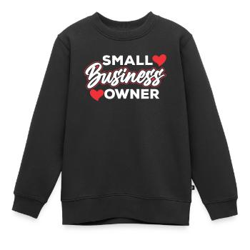 Propriétaire de petite entreprise Fondateur PDG - Sweat Premium enfant bio - noir - Devant - AI Model Kid Female (0cm)