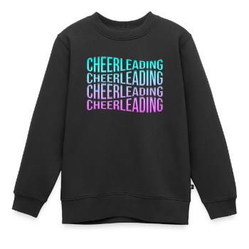 cheerleading - Sweat Premium enfant bio - noir - Devant - AI Model Kid Female (0cm)