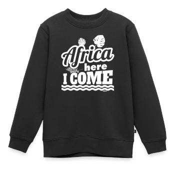 Afrique - Sweat Premium enfant bio - noir - Devant - AI Model Kid Female (0cm)