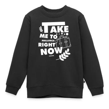 Mallorca Urlaub Reise Erholung - Kinder Premium Organic Sweatshirt - Schwarz - Vorne - AI Model Kid Female (0cm)
