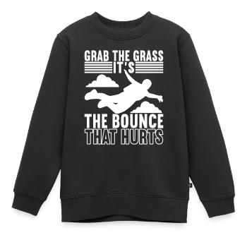 Parachutiste parachutiste - Sweat Premium enfant bio - noir - Devant - AI Model Kid Female (0cm)