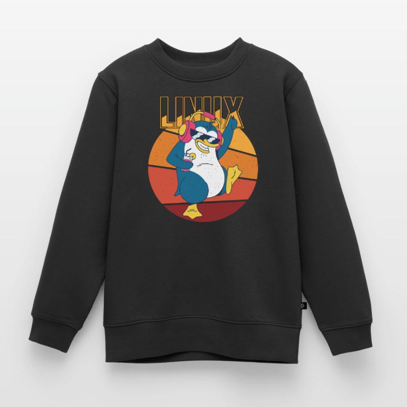 Party Linux Root Cool Penguin Nerd Game Programmer Kids Premium Organic Sweatshirt