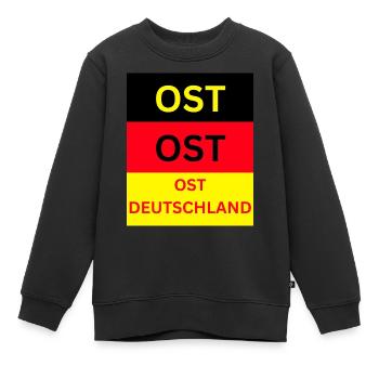 Ostdeutschland Sachsen - Kinder Premium Organic Sweatshirt - Schwarz - Vorne - AI Model Kid Female (0cm)