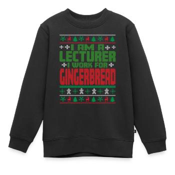 Dozent Weihnachten Spruch - Kinder Premium Organic Sweatshirt - Schwarz - Vorne - AI Model Kid Female (0cm)