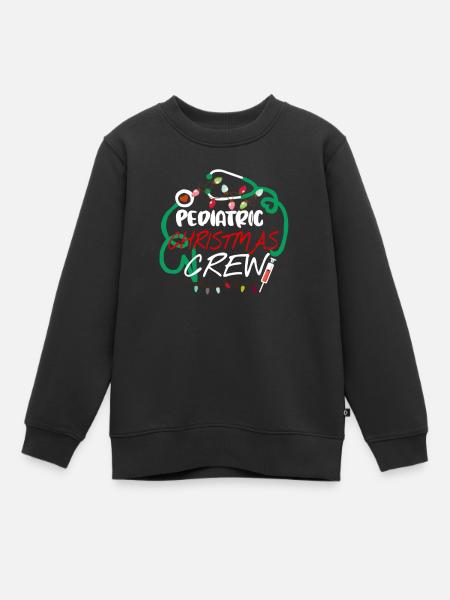 Kinderkrankenschwester Weihnachtscrew Kinderarzt - Kinder Premium Organic Sweatshirt - Schwarz
