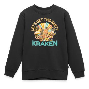 Poulpe Poulpe Tentacule de mer Poulpe Poulpe Poulpe Poulpe - Sweat Premium enfant bio - noir - Devant - AI Model Kid Female (0cm)