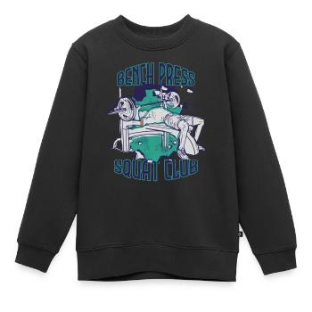 Bench Press Training Strength Training Gym M - Sweat Premium enfant bio - noir - Devant - AI Model Kid Female (0cm)