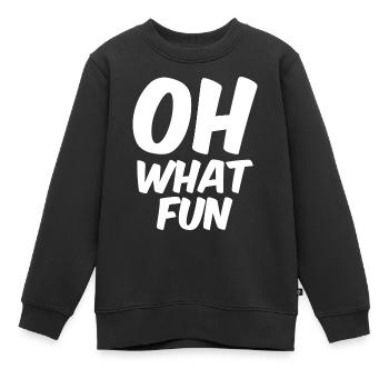 Oh quel plaisir - Sweat Premium enfant bio - noir - Devant - AI Model Kid Female (0cm)
