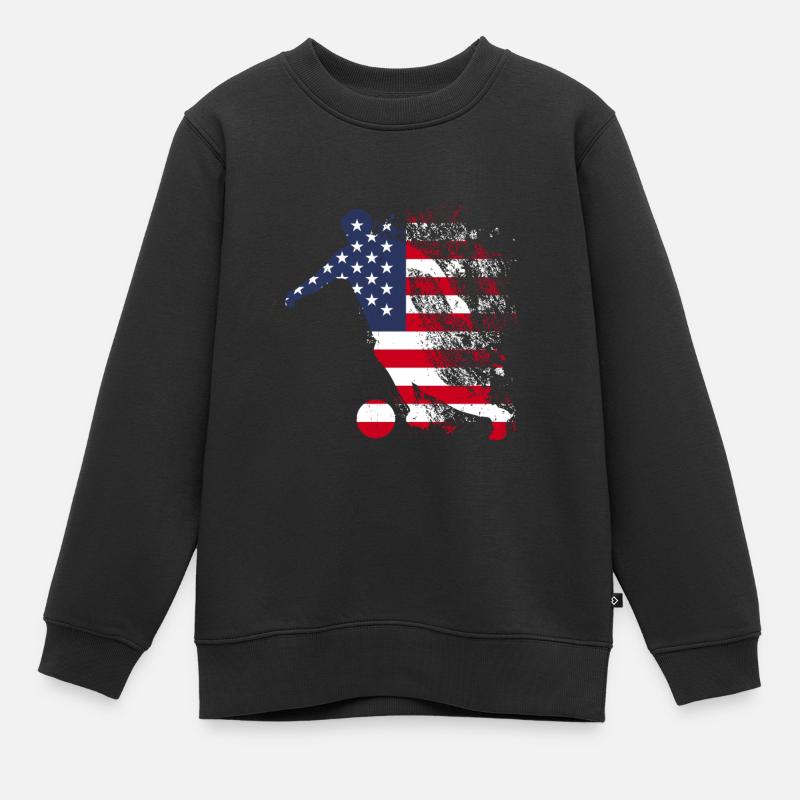 Équipe nationale des États-Unis - Sweat Premium enfant bio - noir
