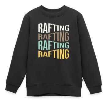 rafting - Sweat Premium enfant bio - noir - Devant - AI Model Kid Female (0cm)