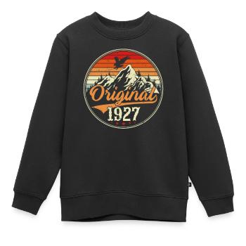 Original 1927 - Sweat Premium enfant bio - noir - Devant - AI Model Kid Female (0cm)