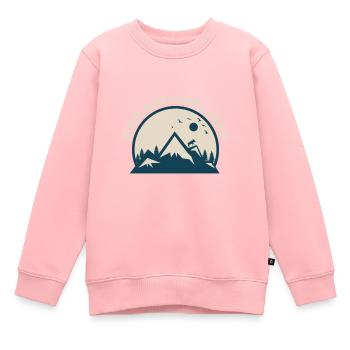 Parc national de Zion Utah Randonnée Camping en plein air - Sweat Premium enfant bio - rose - Devant - AI Model Kid Female (0cm)