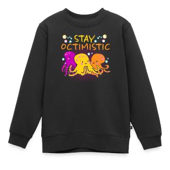 Poulpe Poulpe Tentacule de mer Poulpe Poulpe Poulpe Poulpe - Sweat Premium enfant bio - noir - Devant - AI Model Kid Female (0cm)