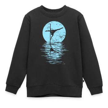 Pole Dance Dancer, Pole Dance, Pole Dancing - Kids Premium Organic Sweatshirt - black - Front - AI Model Kid Female (0cm)
