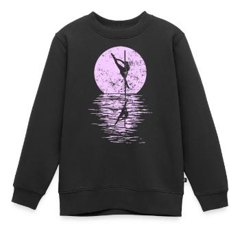 Pole Dance Dancer, Pole Dance, Pole Dancing - Kids Premium Organic Sweatshirt - black - Front - AI Model Kid Female (0cm)