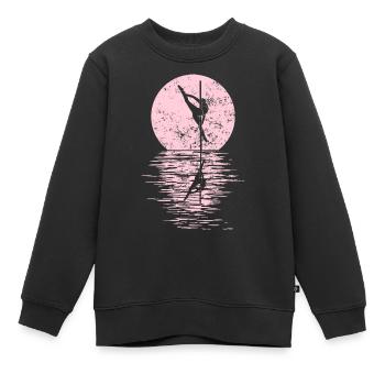 Pole Dance Dancer, Pole Dance, Pole Dancing - Kids Premium Organic Sweatshirt - black - Front - AI Model Kid Female (0cm)