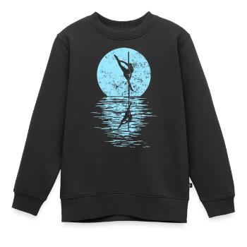 Pole Dance Dancer, Pole Dance, Pole Dancing - Kids Premium Organic Sweatshirt - black - Front - AI Model Kid Female (0cm)