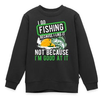 Angler Hobby Angler Fischer - Sweat Premium enfant bio - noir - Devant - AI Model Kid Female (0cm)
