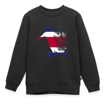 Équipe nationale du Costa Rica - Sweat Premium enfant bio - noir - Devant - AI Model Kid Female (0cm)