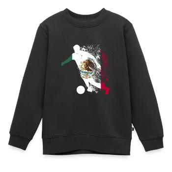 Coupe du monde de l’équipe nationale du Mexique - Sweat Premium enfant bio - noir - Devant - AI Model Kid Female (0cm)