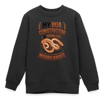 Ich Bin Es, Um Den Sie Sich Sorgen Machen Sollten. - Kinder Premium Organic Sweatshirt - Schwarz - Vorne - AI Model Kid Female (0cm)
