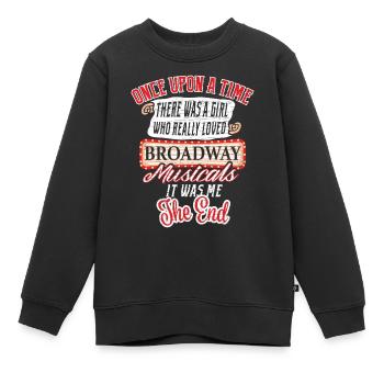 Broadway Musical Theater - Kinder Premium Organic Sweatshirt - Schwarz - Vorne - AI Model Kid Female (0cm)