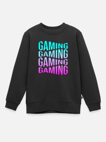 gaming - Kinder Premium Organic Sweatshirt - Schwarz