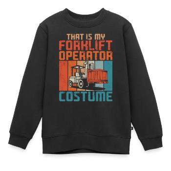 Certified Forklift Truck Operator - Kinder Premium Organic Sweatshirt - Schwarz - Vorne - AI Model Kid Female (0cm)