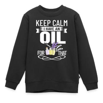 Ätherische Öl Diffusor Aromatherapie Pflanzen - Kinder Premium Organic Sweatshirt - Schwarz - Vorne - AI Model Kid Female (0cm)