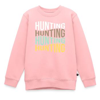 Hunt - Kids Premium Organic Sweatshirt - rose - Front - AI Model Kid Female (0cm)