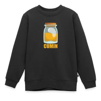 Cumin Spice Goût Cuisine - Sweat Premium enfant bio - noir - Devant - AI Model Kid Female (0cm)