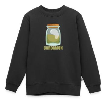 Cardamon Spice Goût Cuisine - Sweat Premium enfant bio - noir - Devant - AI Model Kid Female (0cm)