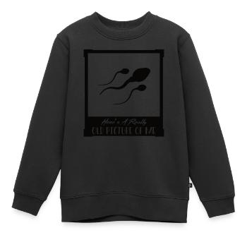 Altes Foto - Spermium - Kinder Premium Organic Sweatshirt - Schwarz - Vorne - AI Model Kid Female (0cm)