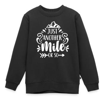 Seulement un mile ou plus randonnée un demi-mile - Sweat Premium enfant bio - noir - Devant - AI Model Kid Female (0cm)