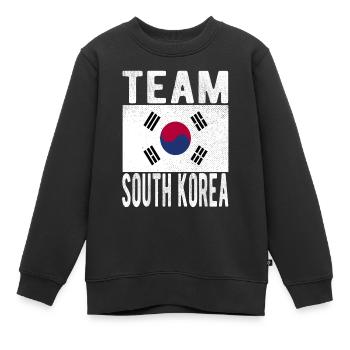 Drapeau de la Corée du Sud - Sweat Premium enfant bio - noir - Devant - AI Model Kid Female (0cm)
